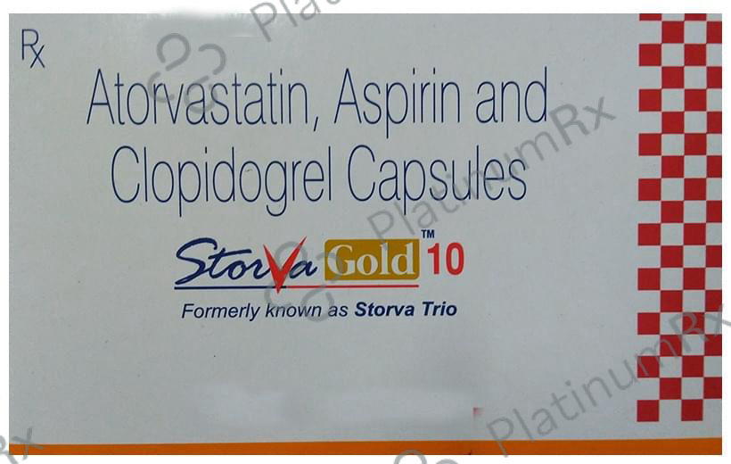 Storva Gold 10/75/75mg Capsule 10s