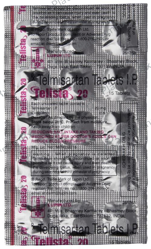 Telista 20mg Tablet 15s