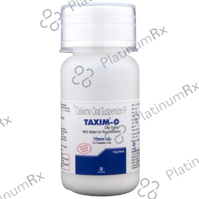 Taxim-O Dry Syrup Delicious Pineapple 50 Oral Suspension
