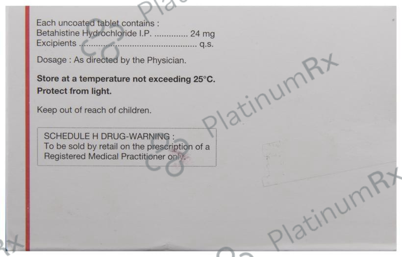 Vertin 24mg Tablet 15s