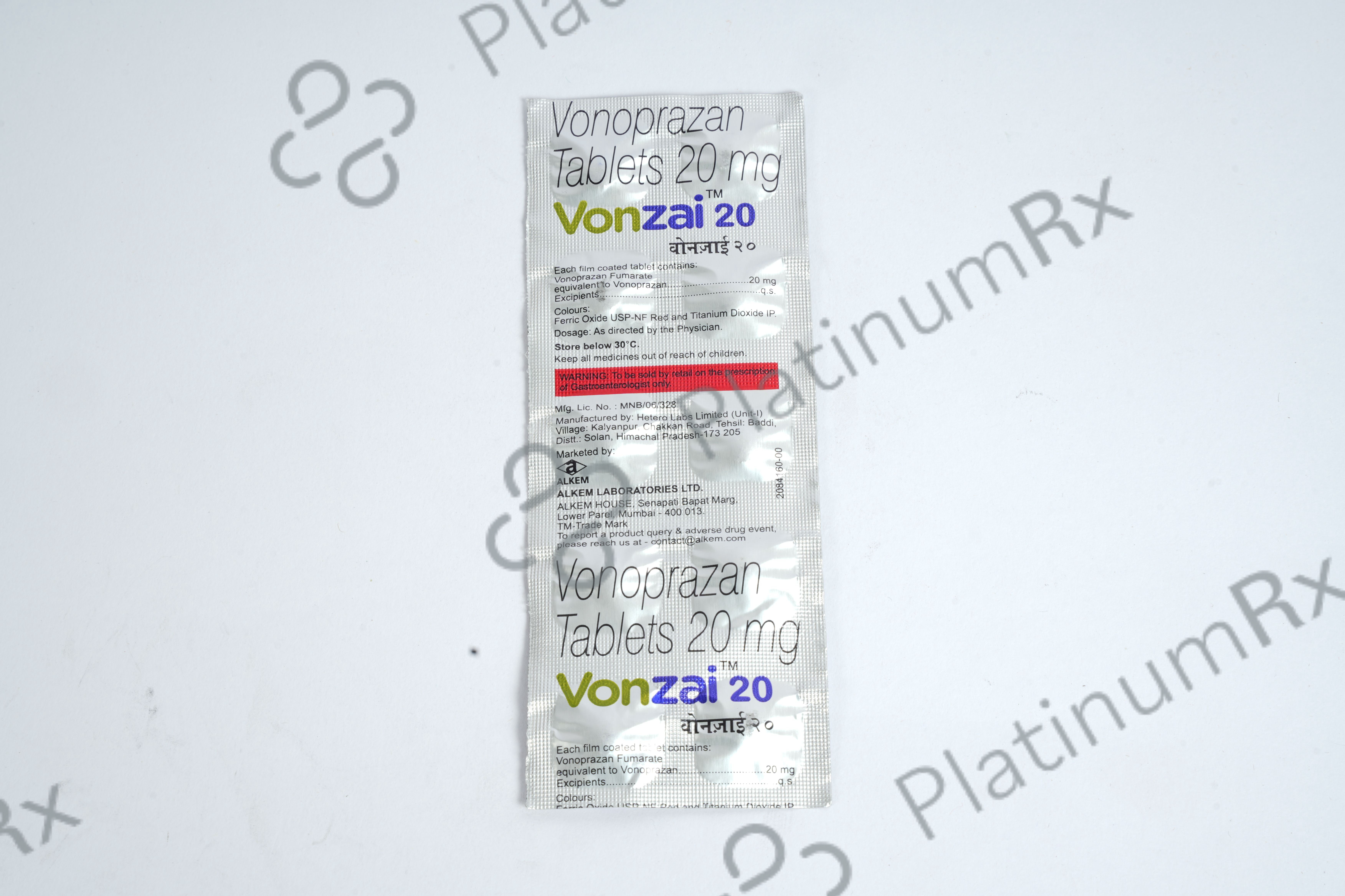 Vonzai 20mg Tablet 10s