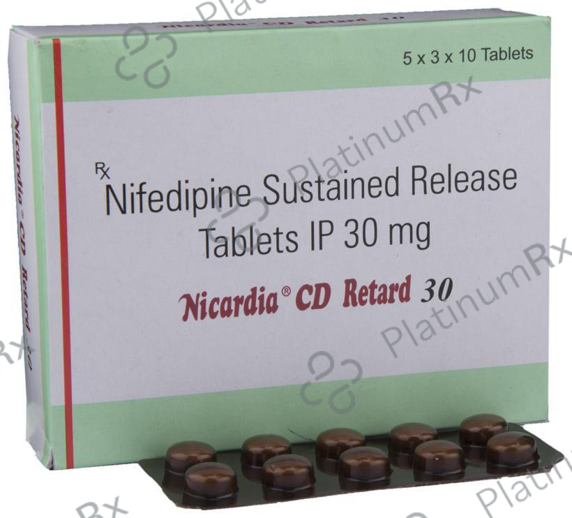 Nicardia CD Retard 30mg Tablet SR 10s