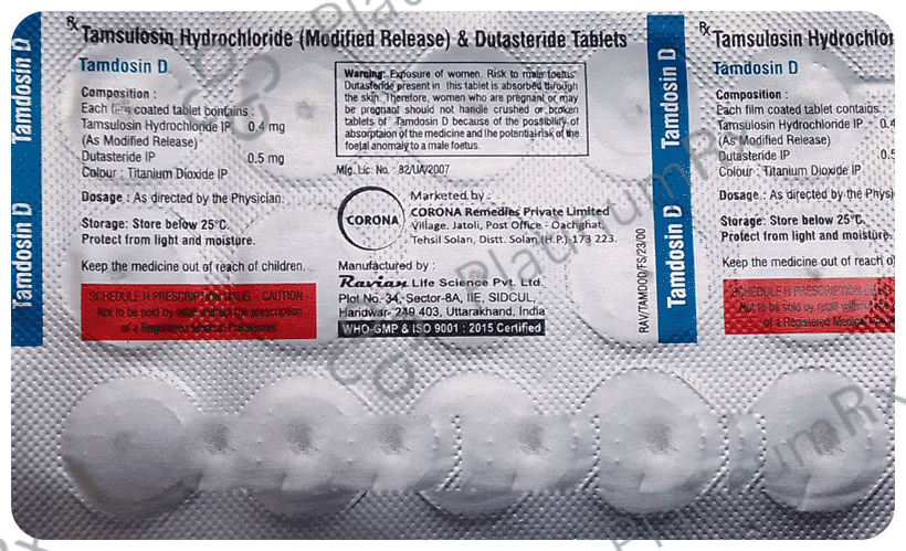 Tamdosin D 0.5/0.4mg Tablet MR 15s