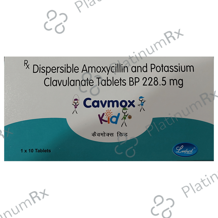 Cavmox Kid 200/28.5mg Tablet DT 10s