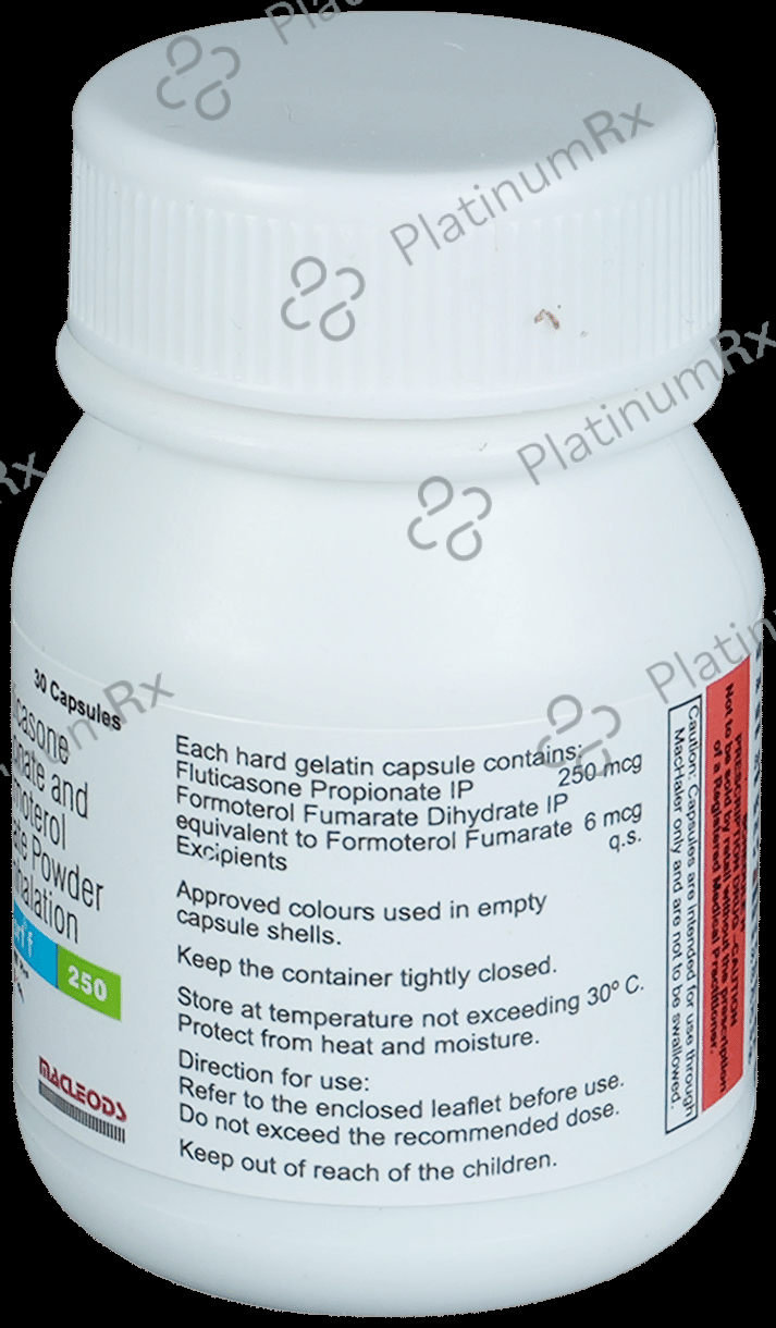 Fluticort F 250/6mcg Capsule 30s