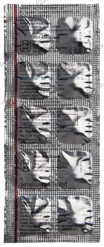 Diclomol SP 50/10mg Tablet 10s