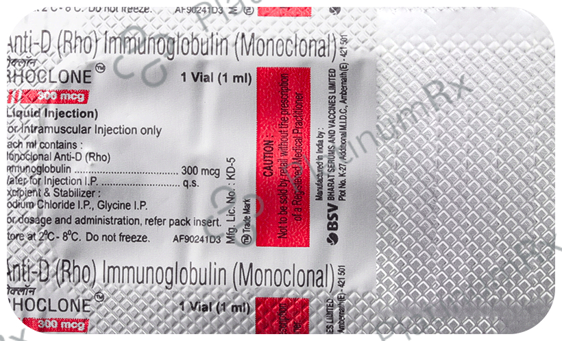 Rhoclone 300mcg Injection