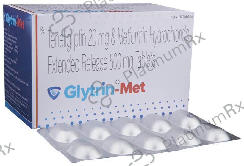 Glytrin Met 500/20mg Tablet ER 10s