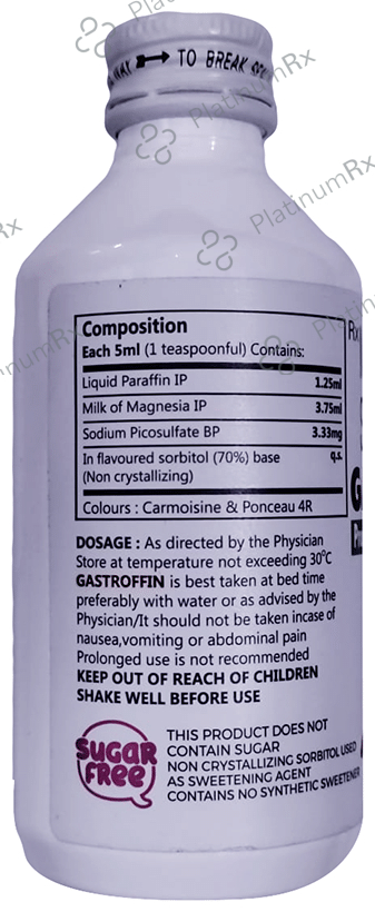 Gastroffin Oral Suspension Sugar Free