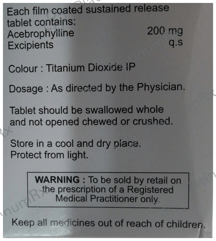 Macphylline SR 200mg Tablet 10s