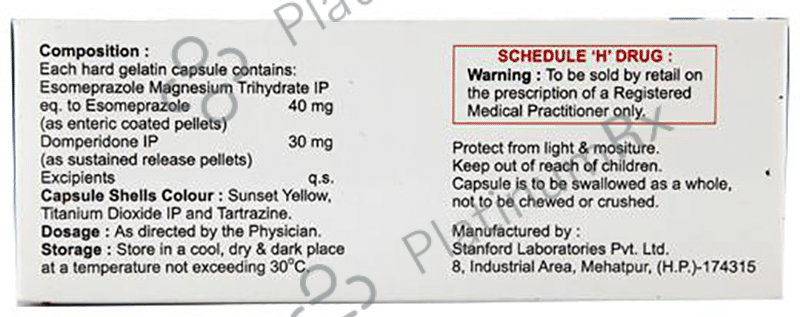 Esogress D 30/40mg Capsule SR 10s