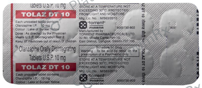 Tolaz DT 10 Tablet 10 Disintegrating Strip