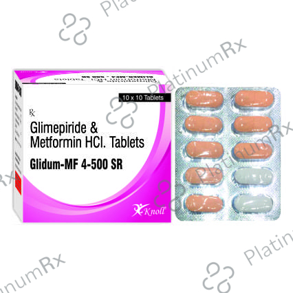Glidum MF 4/500mg Tablet SR 10s