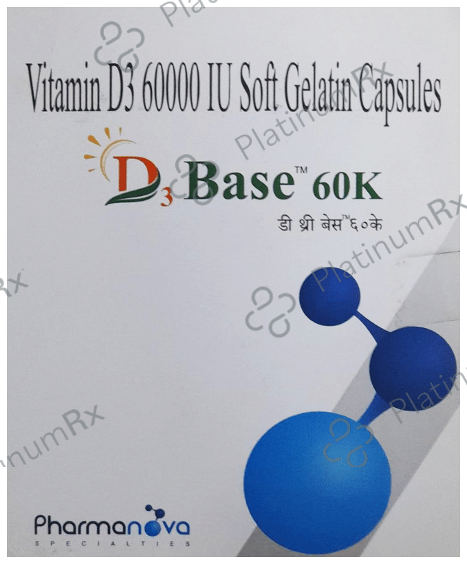 D3 Base 60K Soft Gelatin Capsule