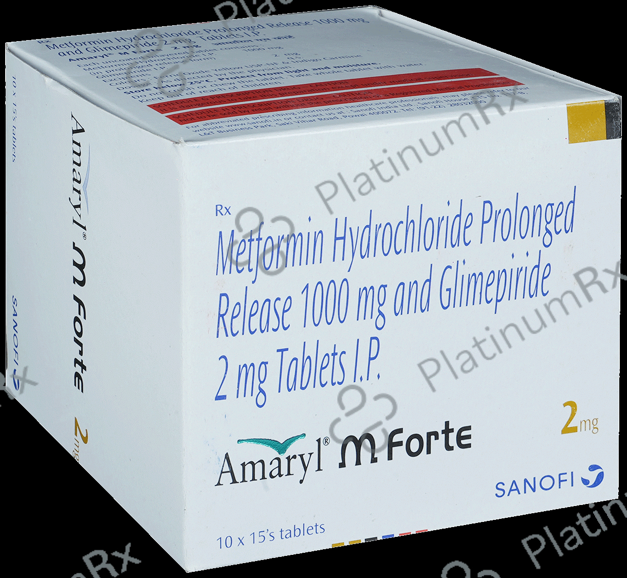 Amaryl M Forte 2 2/1000mg Tablet PR 15s