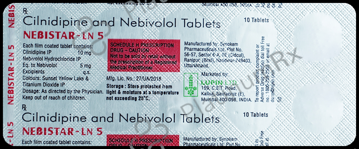 Nebistar LN 5/10mg Tablet 10s