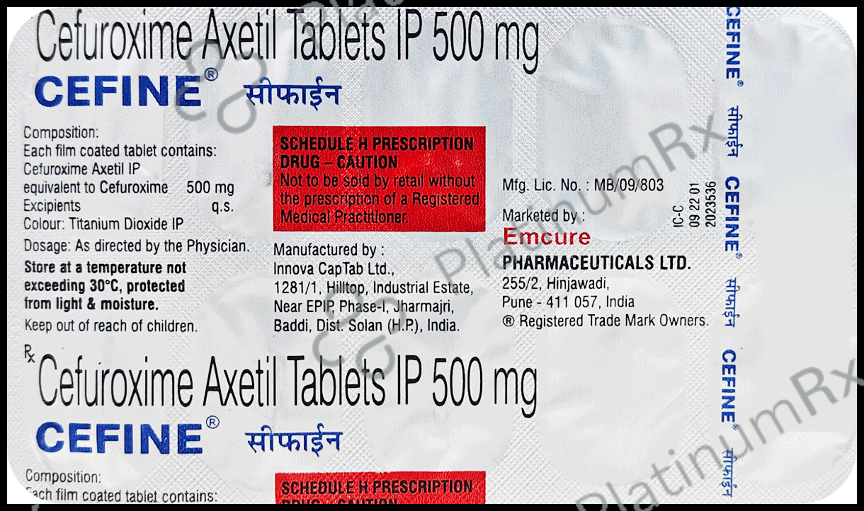 Cefine 500mg Tablet
