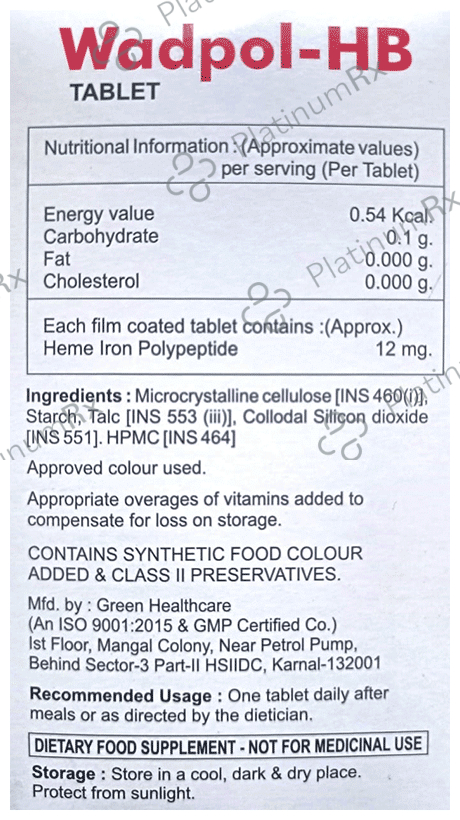 Wadpol-HB Tablet