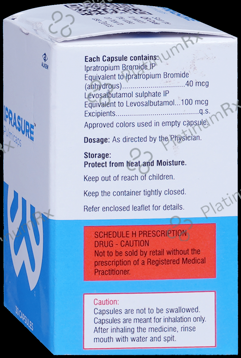 Iprasure Pulmicaps 100mcg/40mcg Capsule