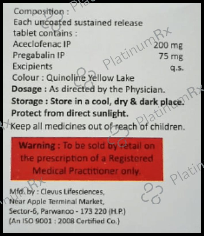 Aciky-PG 200/75 Tablet SR