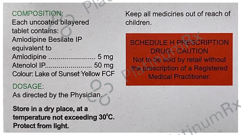 Amodep AT 5/50mg Tablet 15s
