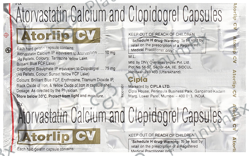 Atorlip CV 75/10mg Capsule 10s