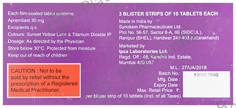 Apraize 30mg Tablet 10s