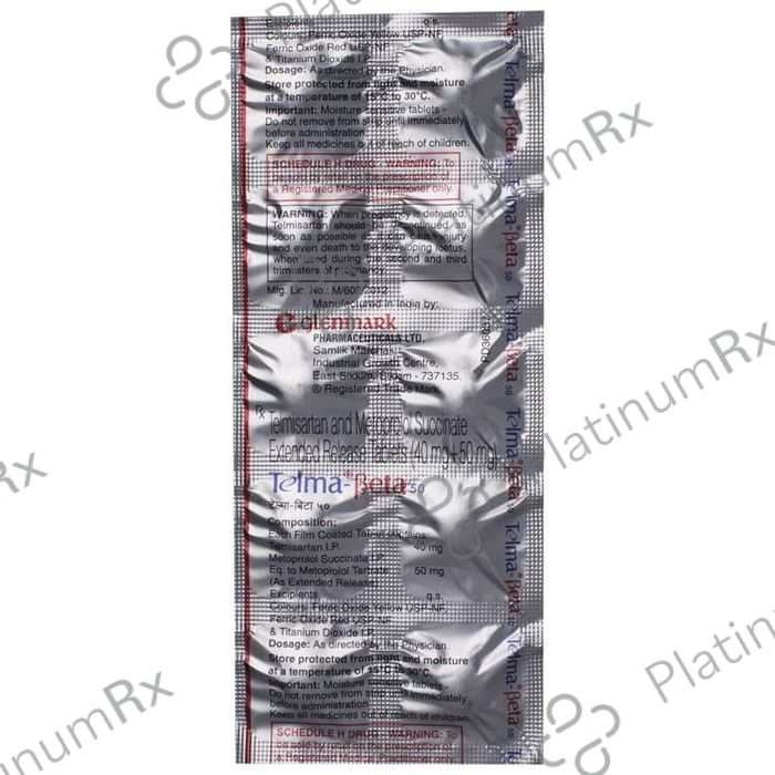 Telma Beta 50/40mg Tablet ER 10s