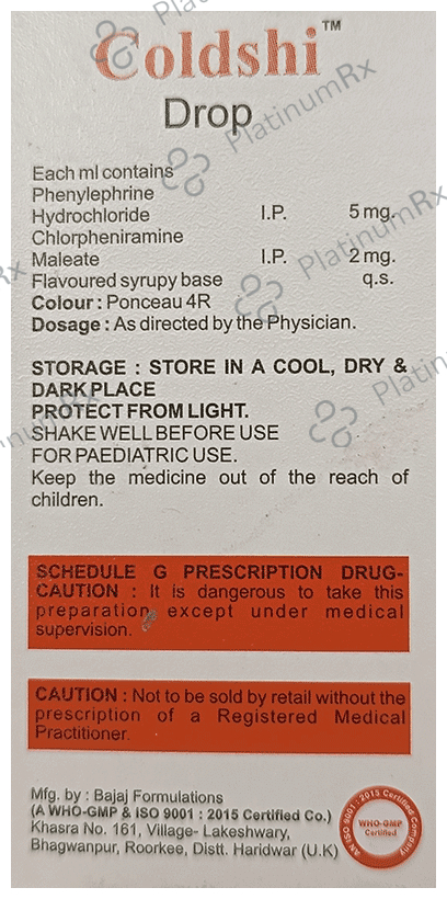Coldshi Oral Drops Orange