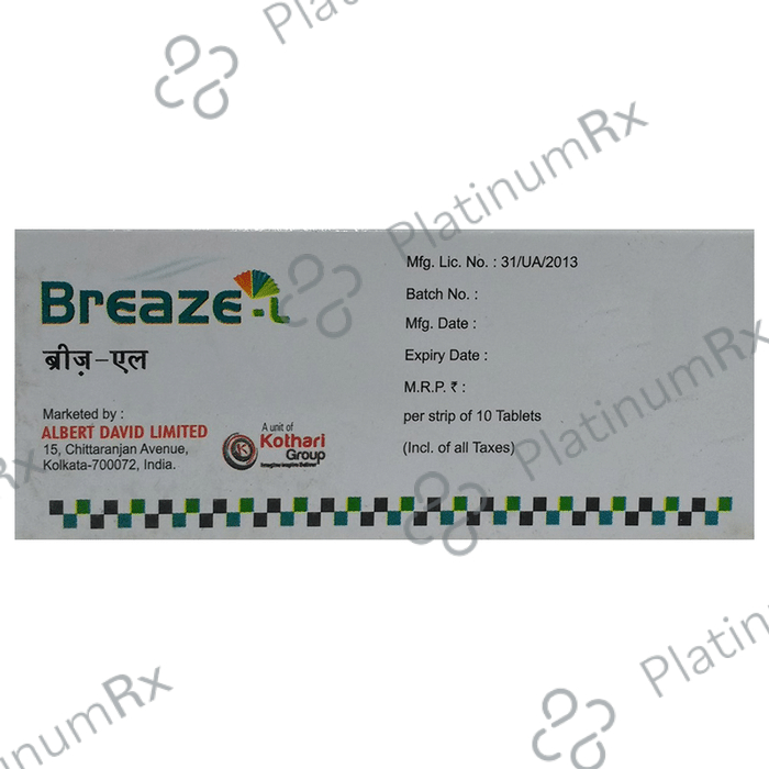 Breaze L 5/10mg Tablet 10s