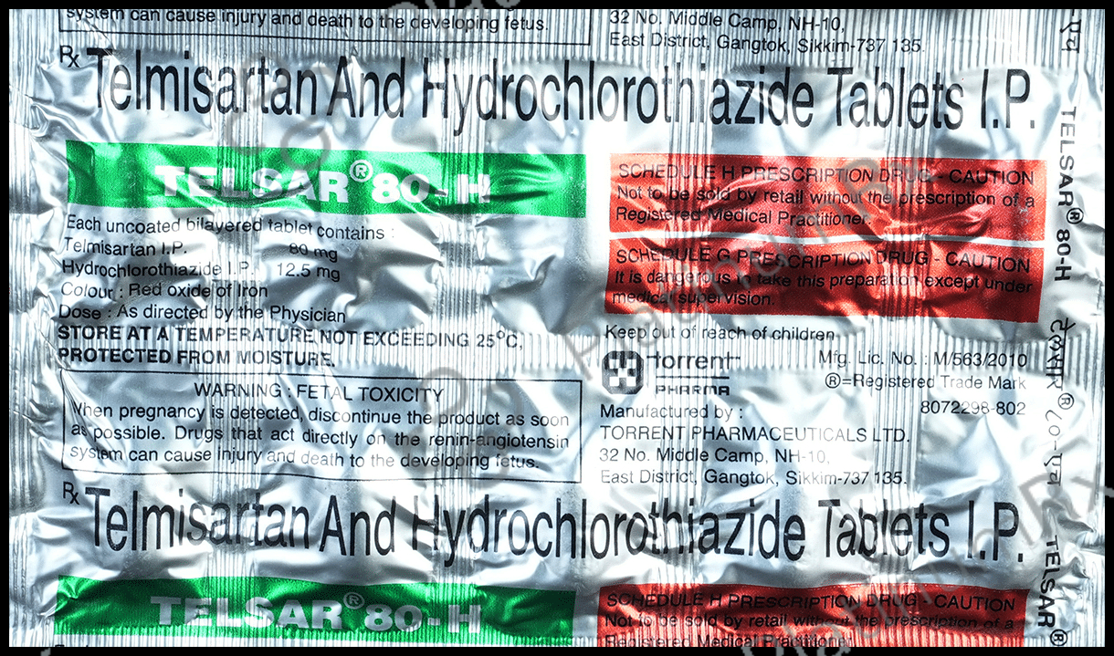 Telsar 12.5/80mg Tab H 10s