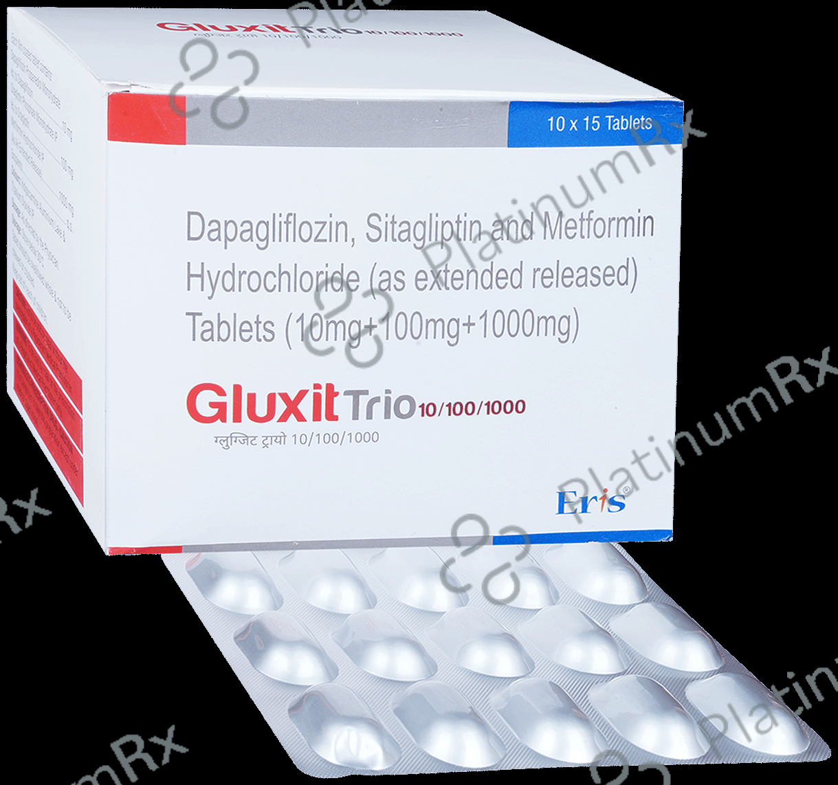 Gluxit Trio 10/1000/100mg Tablet ER 15s