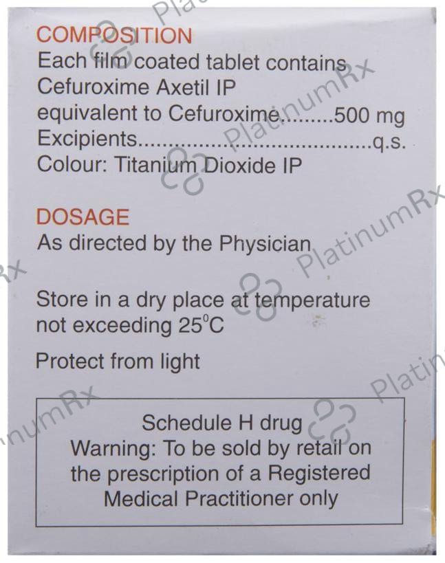 Zefu 500mg Tablet 10s