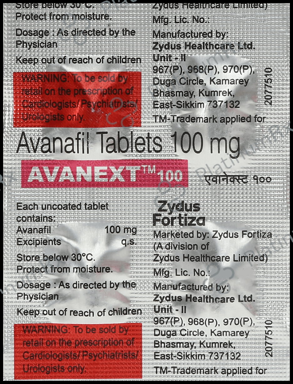 Avanext 100mg Tablet