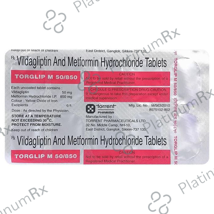 Torglip M 850/50mg Tablet 10s
