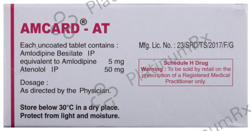 Amcard AT 5/50mg Tablet 15s
