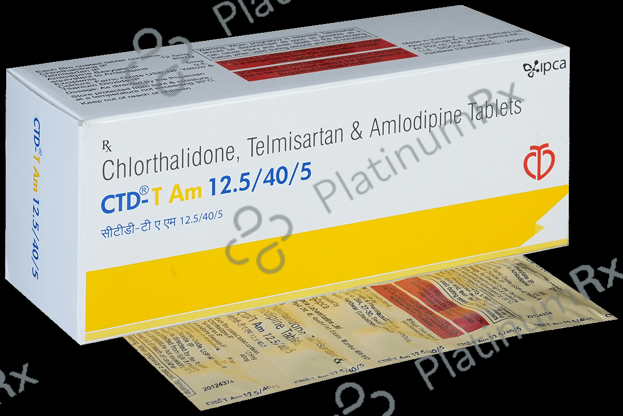 CTD T AM 12.5/40/5mg Tablet 10s