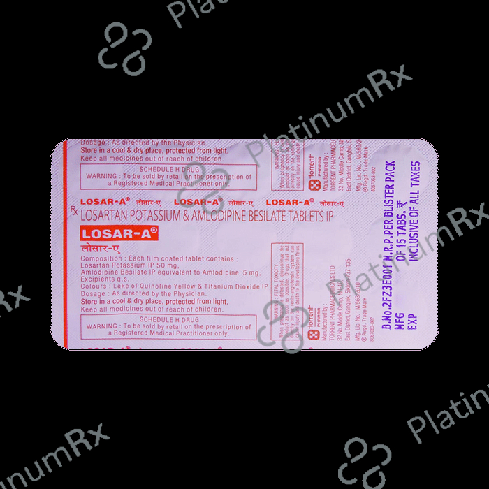 Losar A 5/50mg Tablet 15s