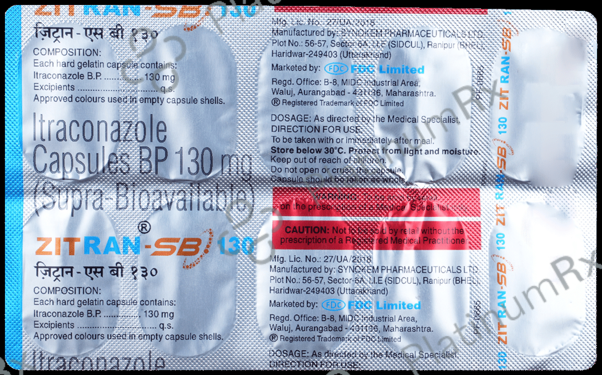 Zitran SB 130mg Capsule 10s