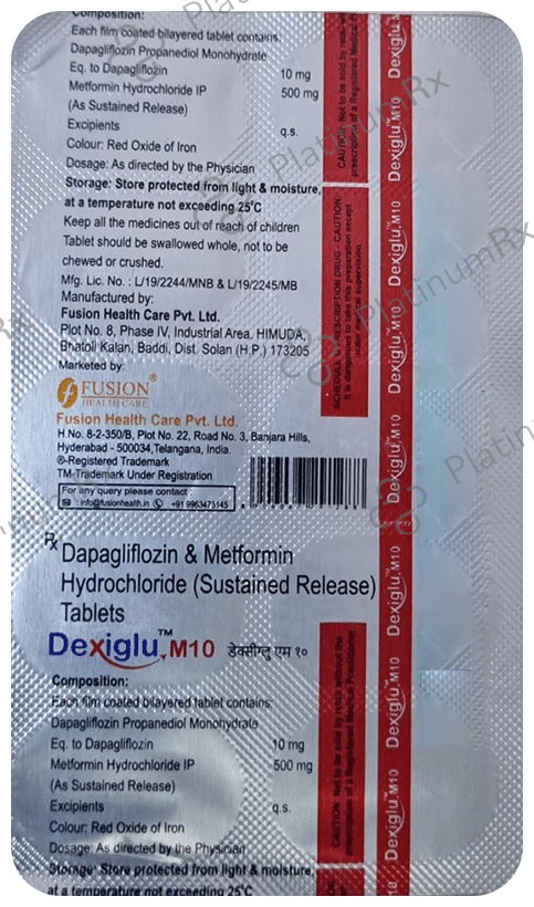 Dexiglu M 10 Tablet ER