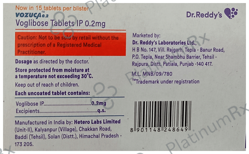 Vozuca 0.2mg Tablet 15s