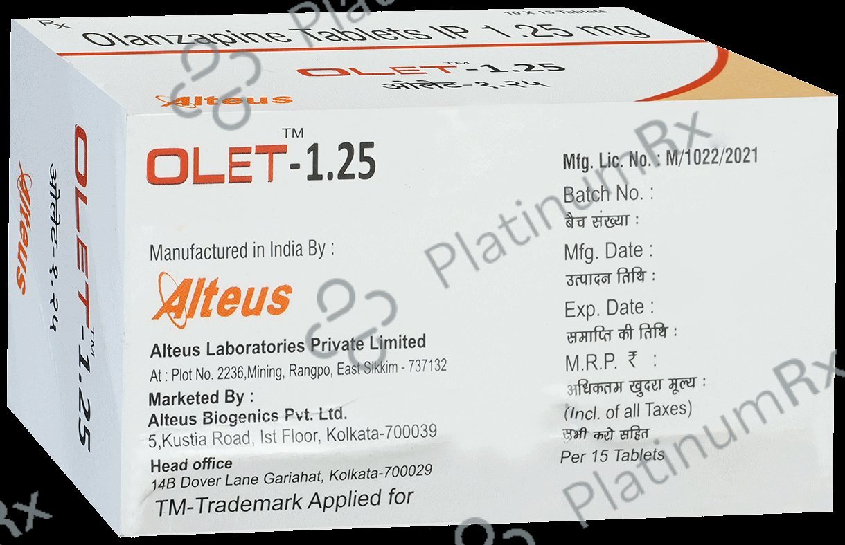 Olet 1.25mg Tablet 15 Tablet