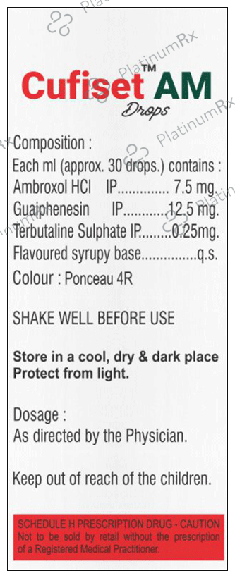 Cufiset AM Oral Drops Strawberry