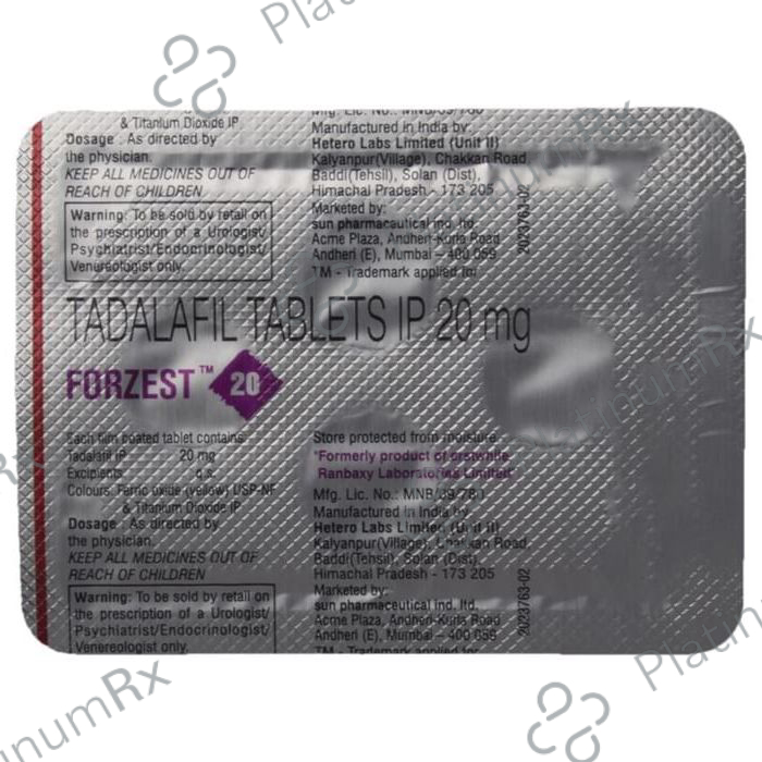 Forzest 20mg Tablet 7s
