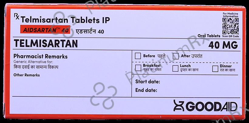 Aidsartan 40 Tablet
