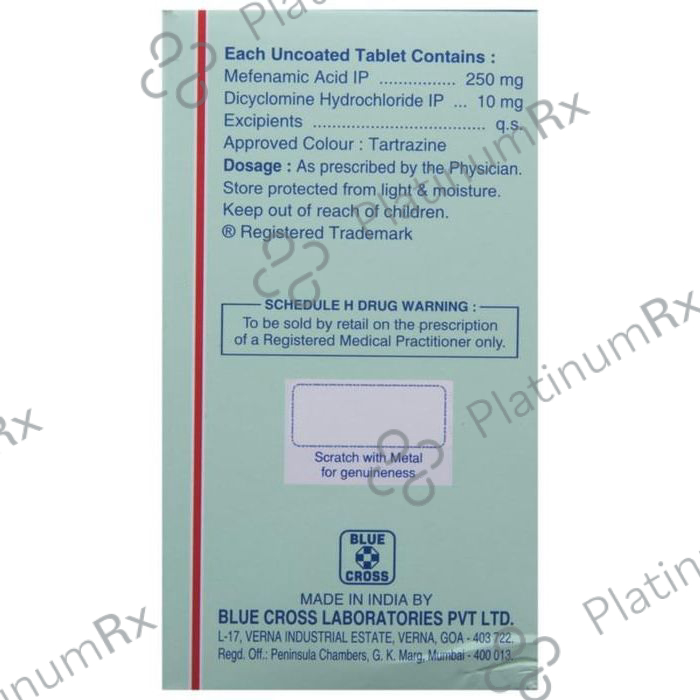 Meftal Spas 10/250mg Tablet 10s