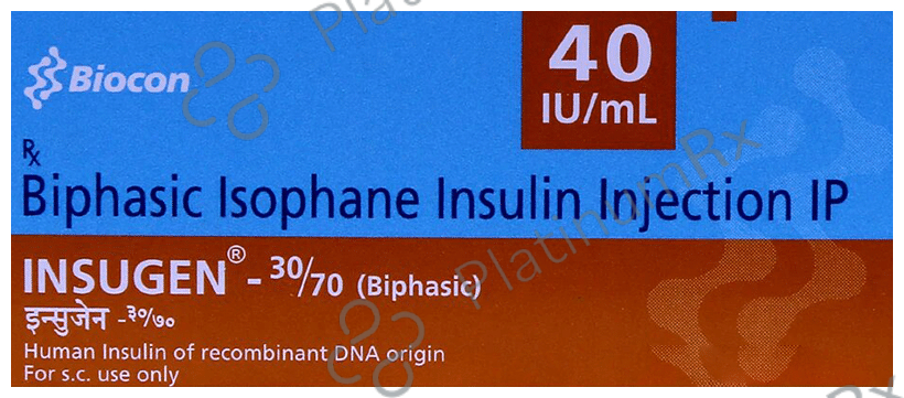 Insugen 30/70 (40 IU/ml) (1*10ml Vial)
