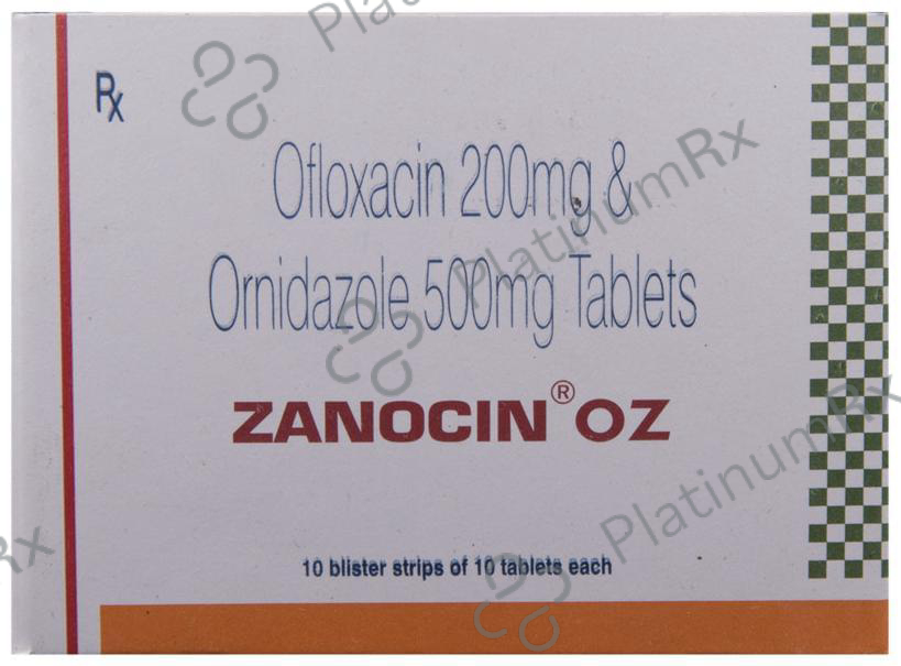 Zanocin OZ 200/500mg Tablet 10s