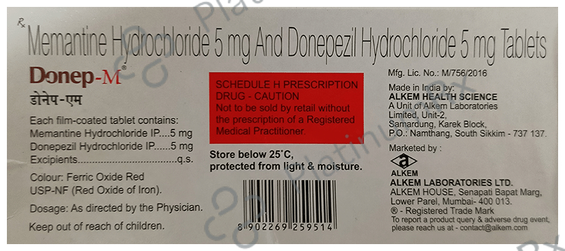 Donep M 5/5mg Tablet 15s