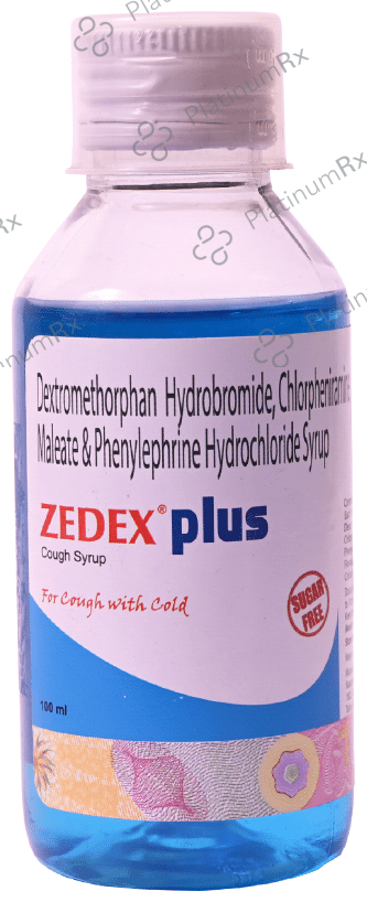 Zedex Plus 2/10/5mg Cough Syrup 100ml